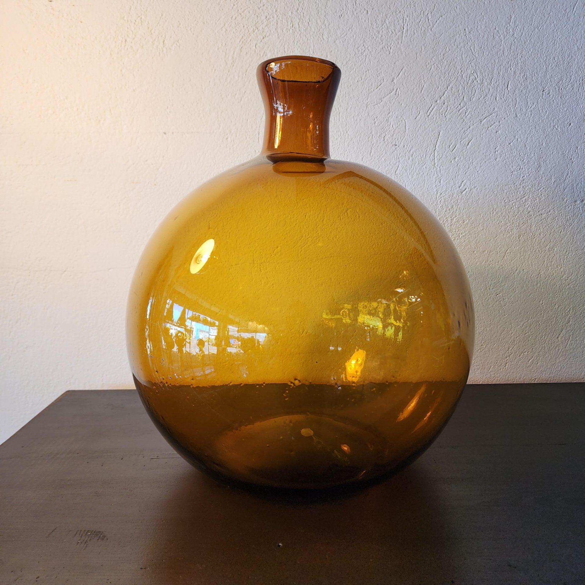 Amber Hungarian Glass Vase 36 Vintage Industries amber-hungarian-glass-vase-36-vintage-industries