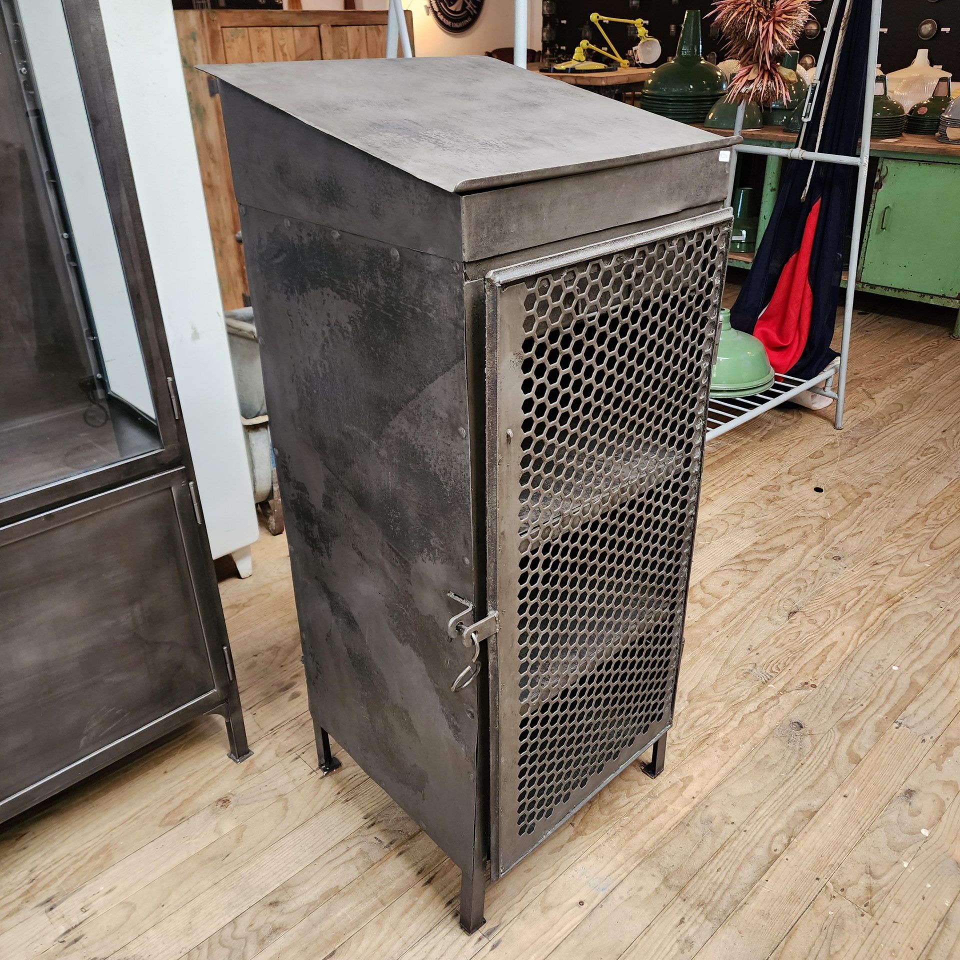 small industrial grey cabinet1
