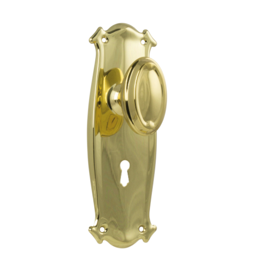 Bungalow Door Knob - Long Backplate