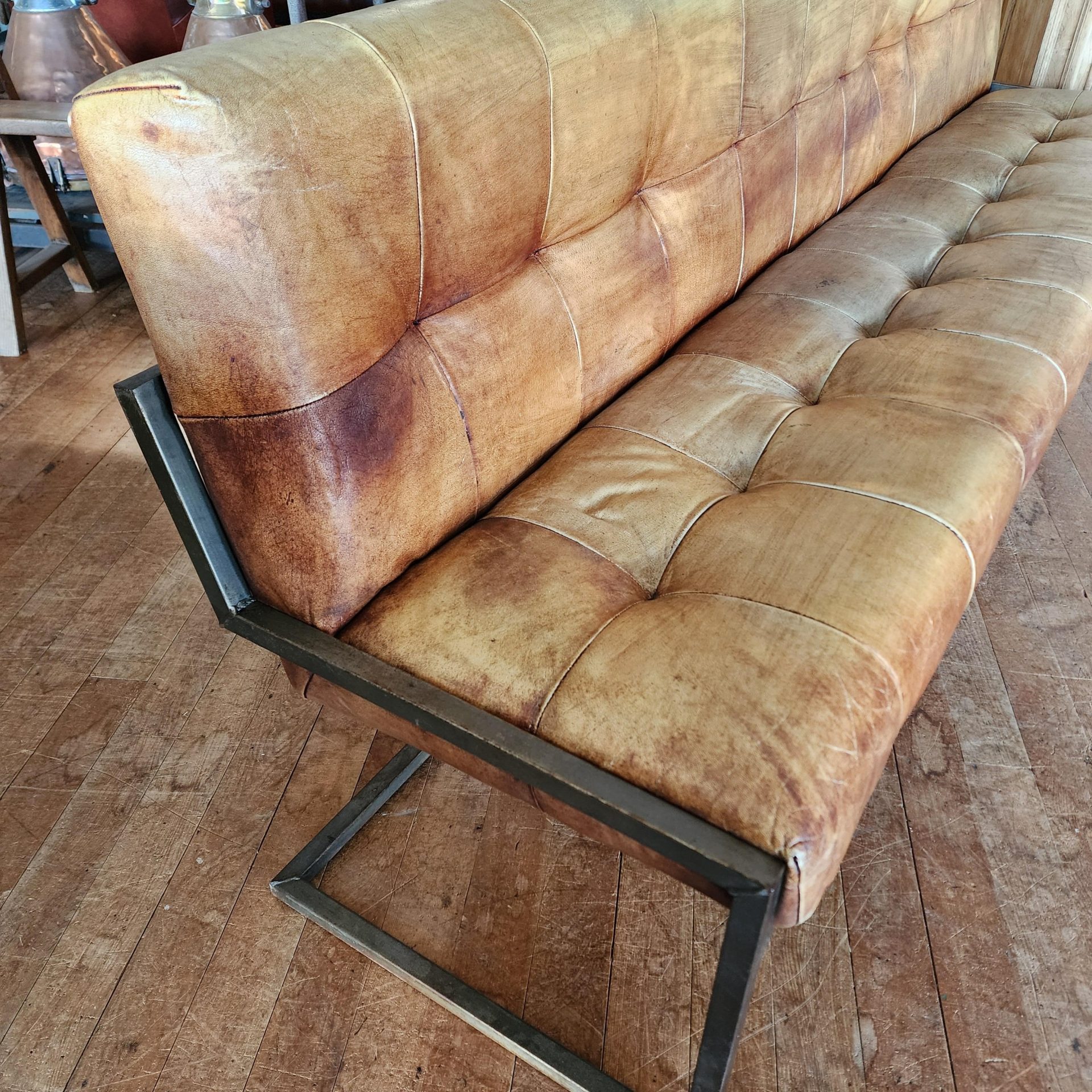leather bench seat3.new